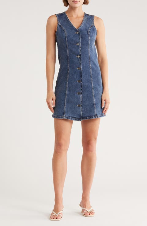 Sleeveless Denim Minidress