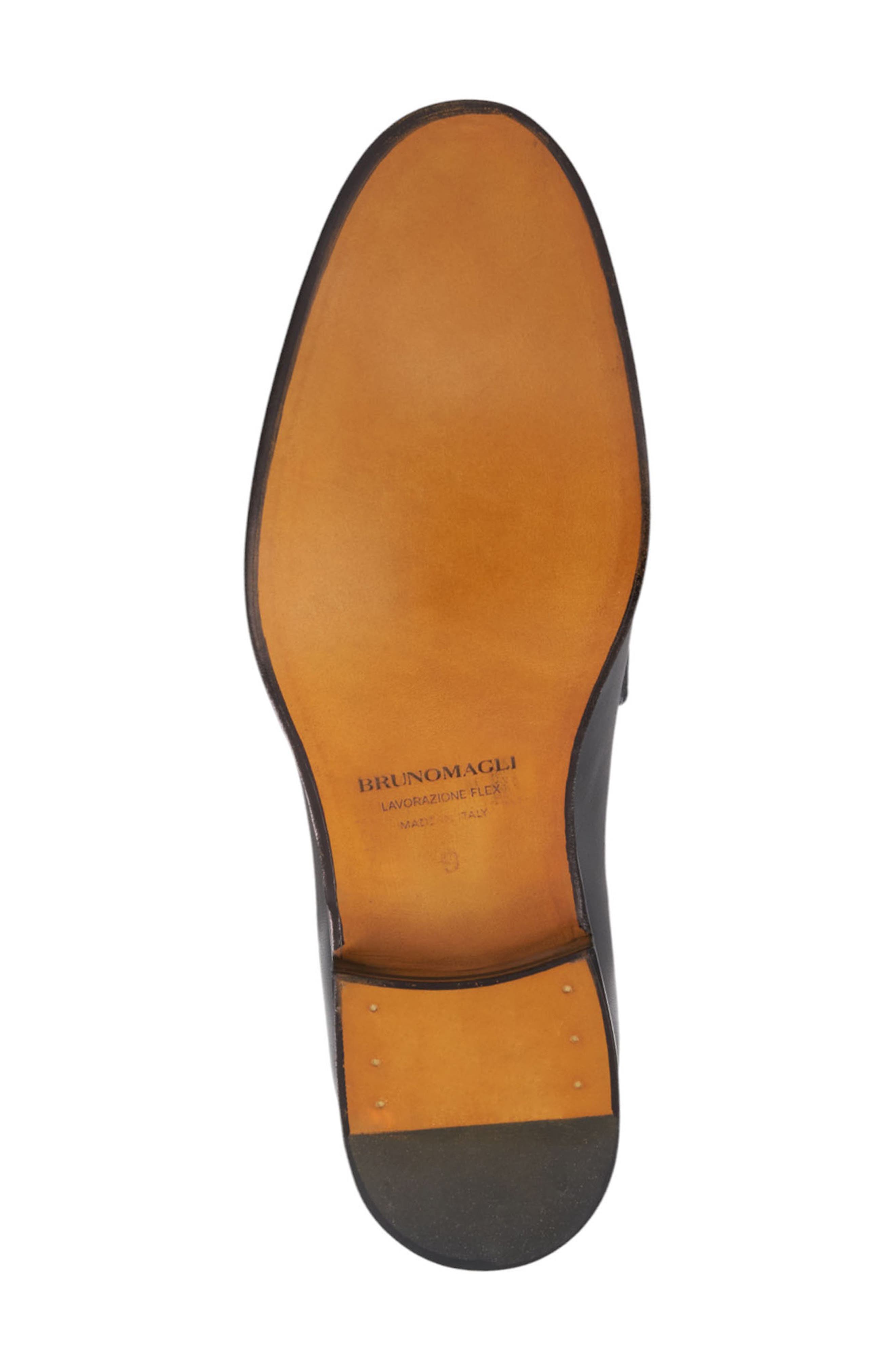 Bruno Magli Flex Apron Toe Penny Loafer, Alternate, color, Black