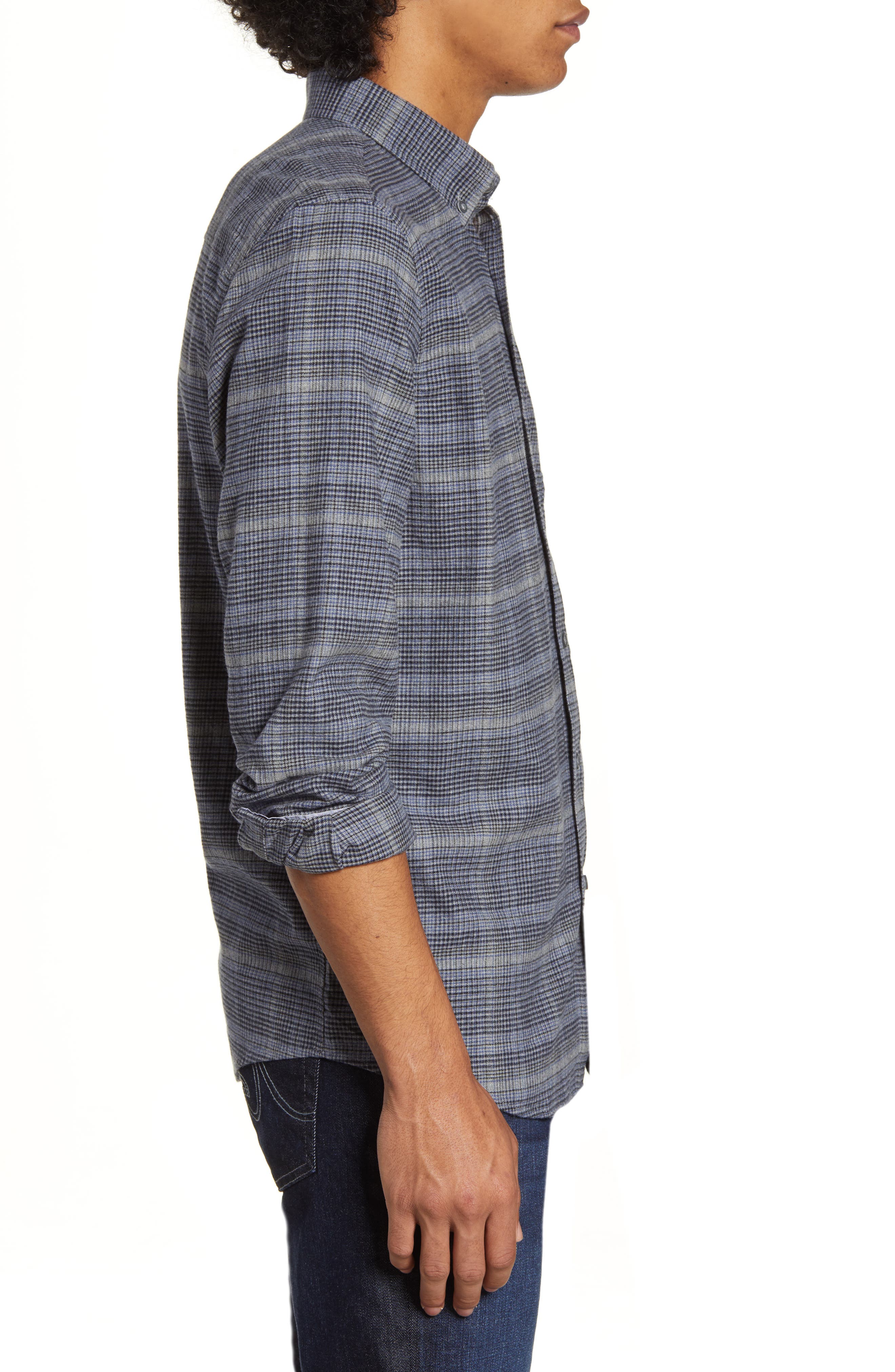 Ben Sherman Trim Fit Plaid Button-Down Flannel Shirt (Men) | Nordstrom