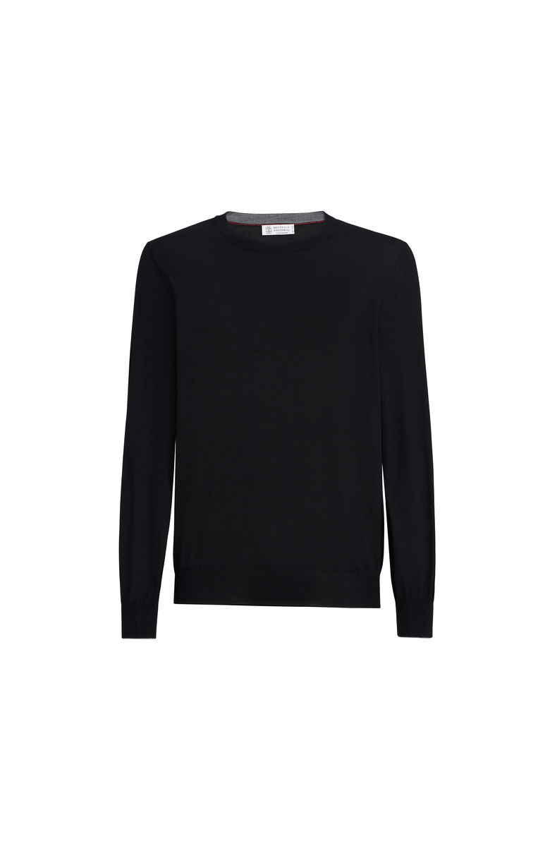 Brunello Cucinelli Lightweight sweater with patches, Main, color, 