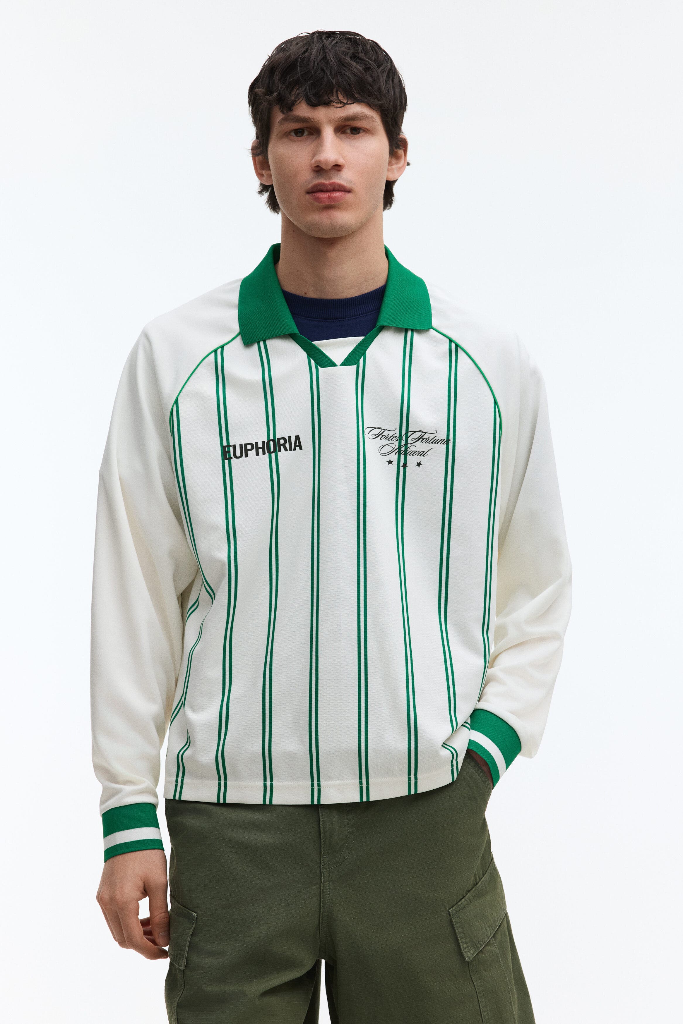 Loose Fit Printed Polo Shirt - image 2