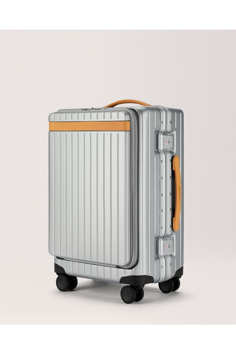 The Carry-on X Suitcase, Alternate, color, Arctic Grey / Tan