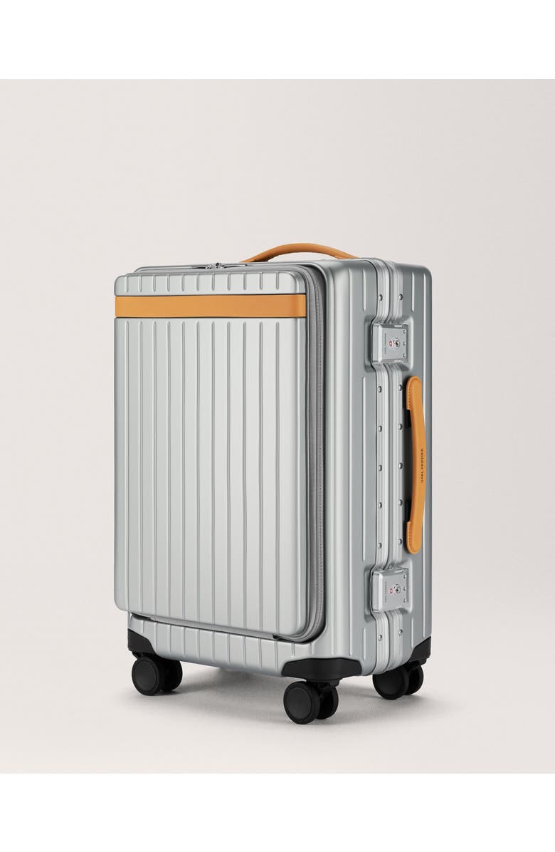 Carl Friedrik The Carry-on X Suitcase, Alternate, color, Arctic Grey / Tan