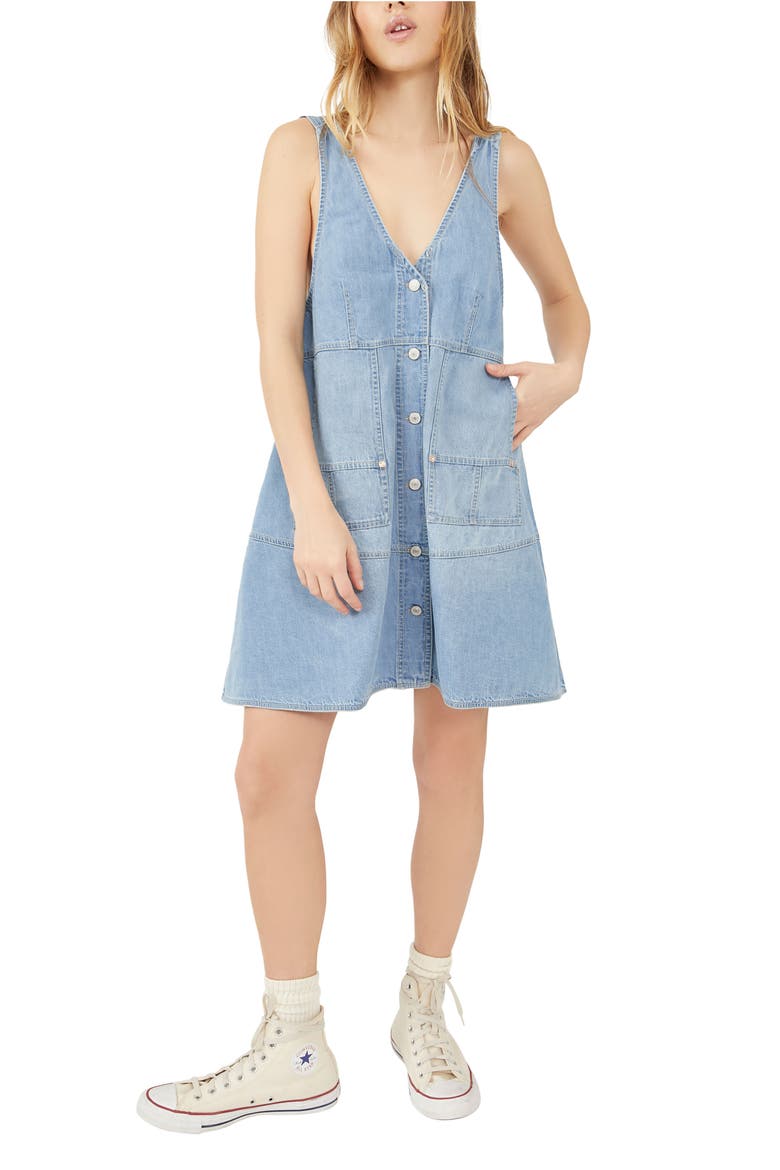 Pocket Full Of Sunshine Sleeveless Dress, Alternate, color, BLUE BLOOM