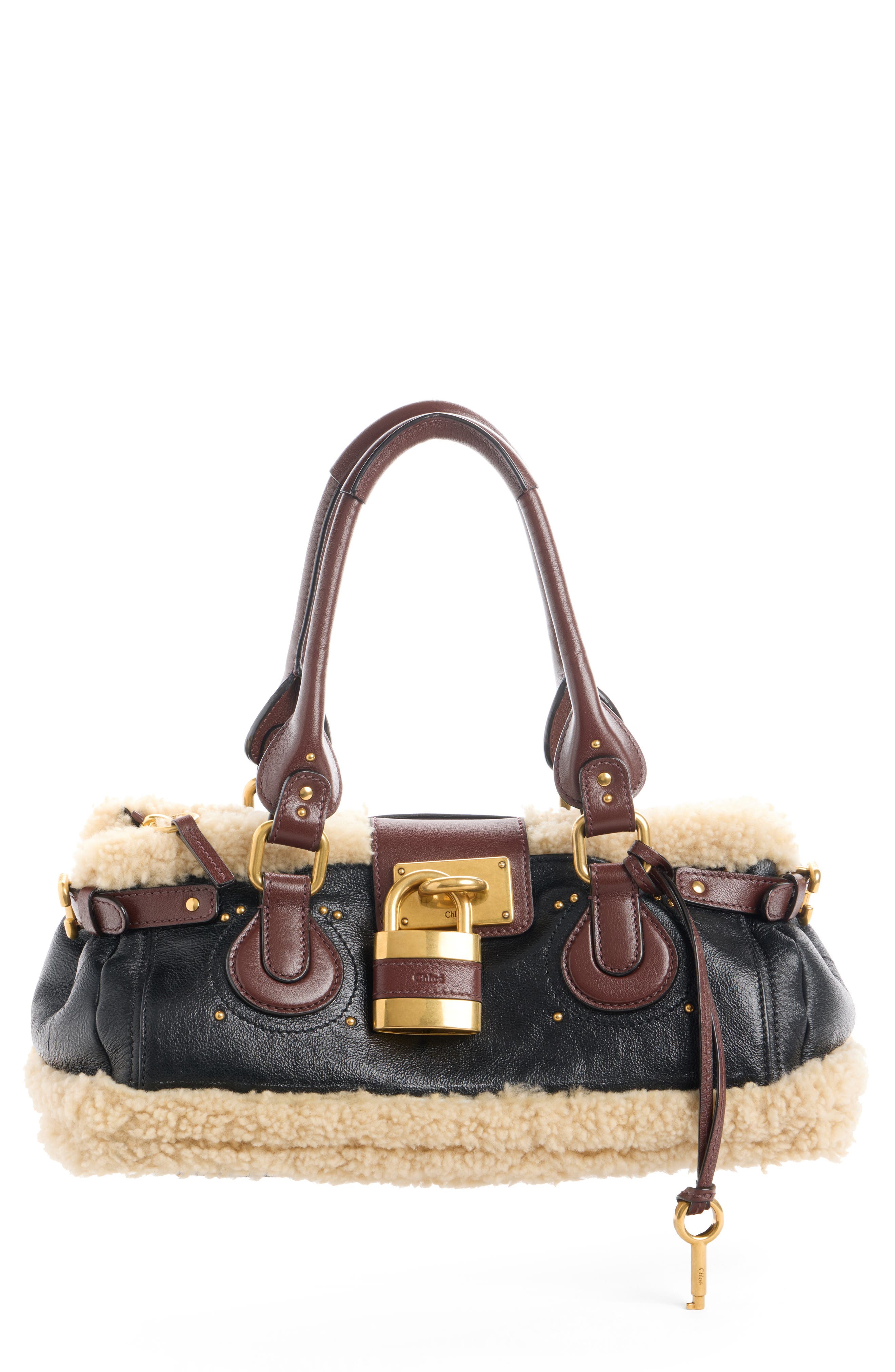 Paddington Leather Shoulder Bag, Main, color, BLACK