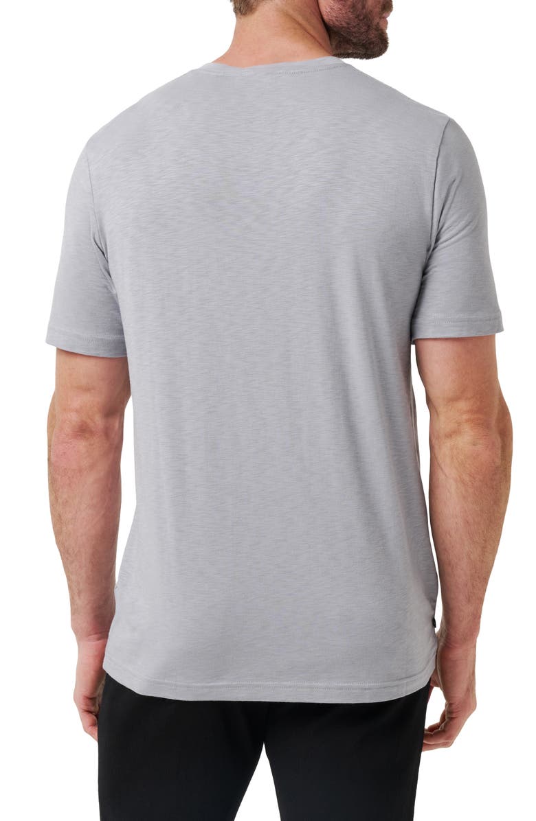 TravisMathew Cloud Trim Fit Slubbed T-Shirt, Alternate, color, Sleet