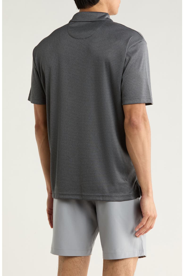 Ventilated Jacquard Golf Polo, Alternate, color, CAVIAR