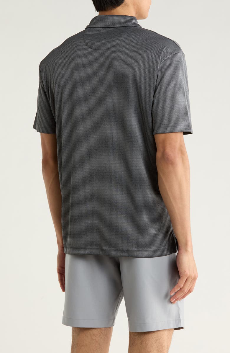 Callaway Ventilated Jacquard Golf Polo, Alternate, color, Caviar