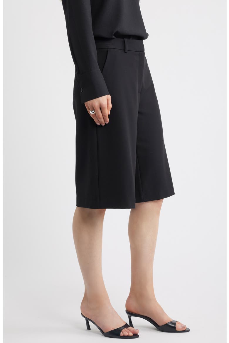 Tailored Bermuda Shorts, Alternate, color, BLACK