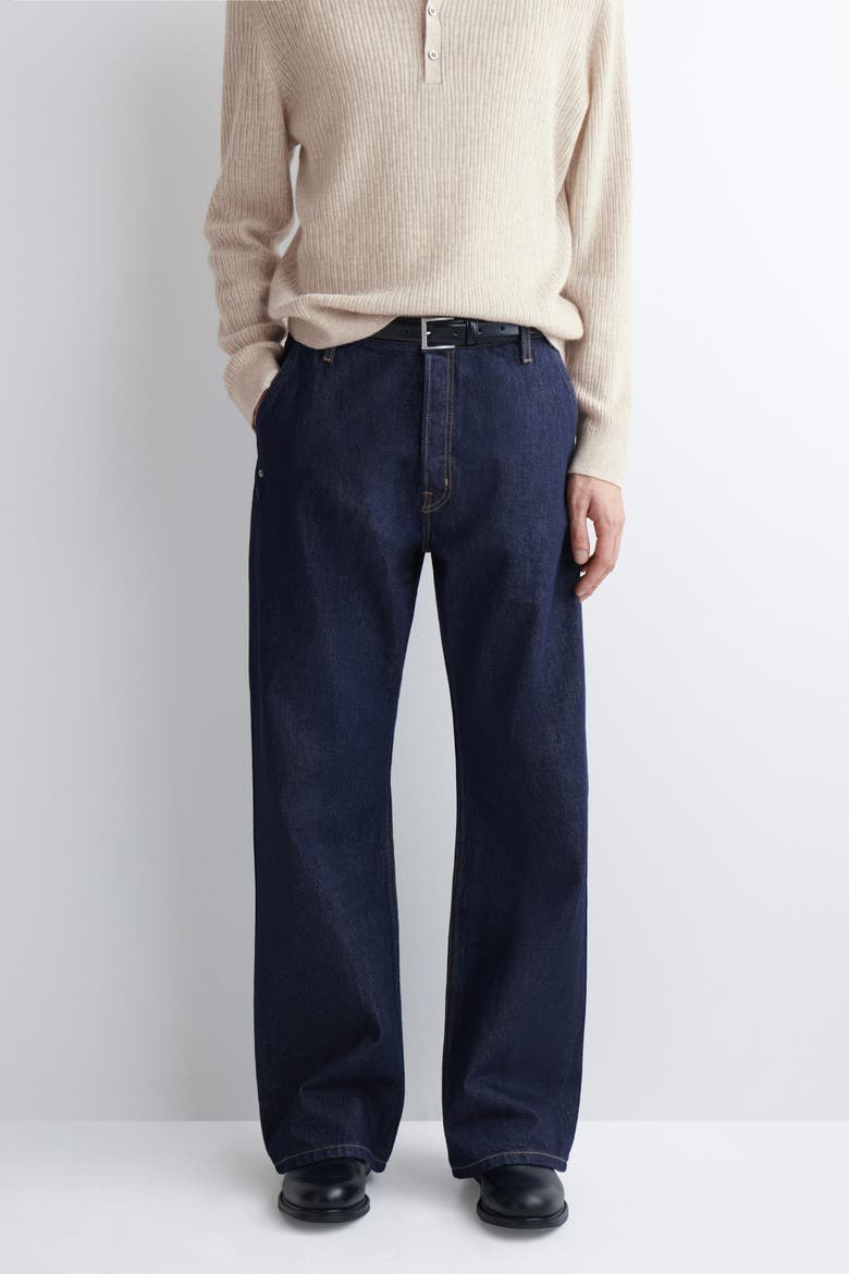 Relaxed-fit Bootleg Jeans, Alternate, color, INDIGO