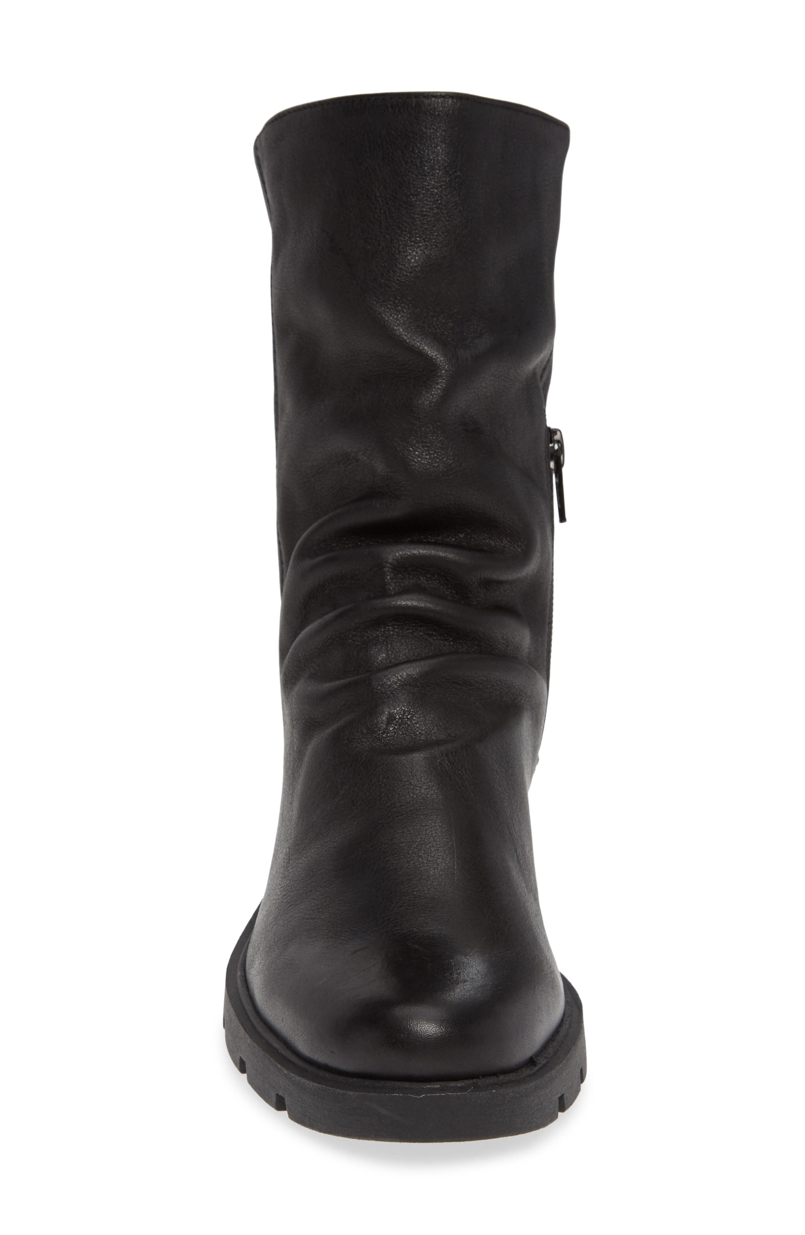 Movin Up Bootie, Alternate, color, BLACK LEATHER