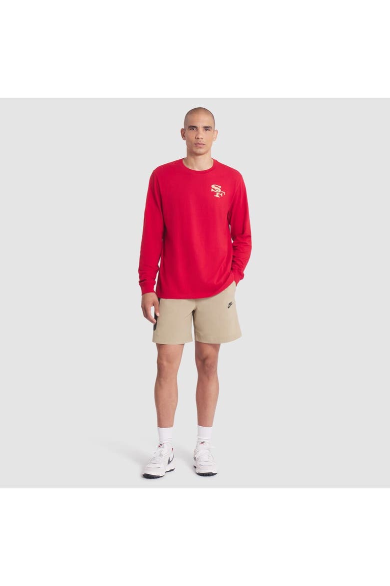 Men's Nike Scarlet San Francisco 49ers 2025 Rivalries Collection Essential Long Sleeve T-Shirt, Alternate, color, Scarlet