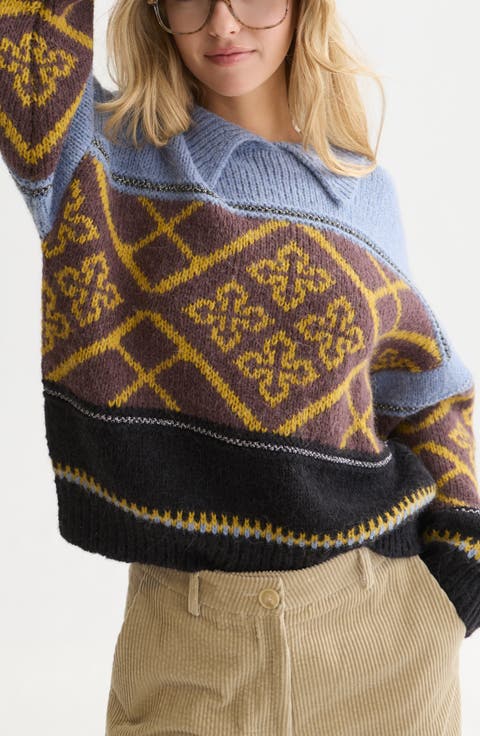 Fair Isle Boxy Fit Sweater