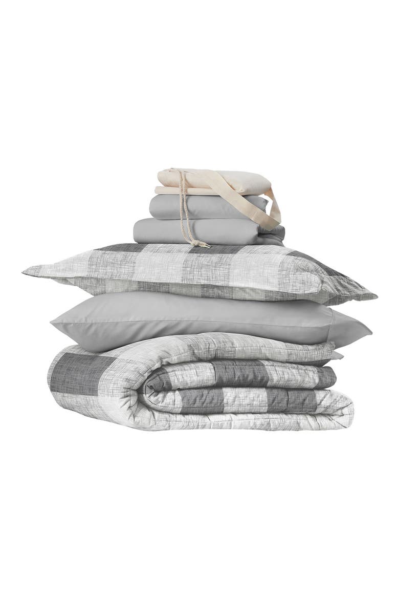 Ultimate College Essentials Bedding Bundle., Main, color, GRAY