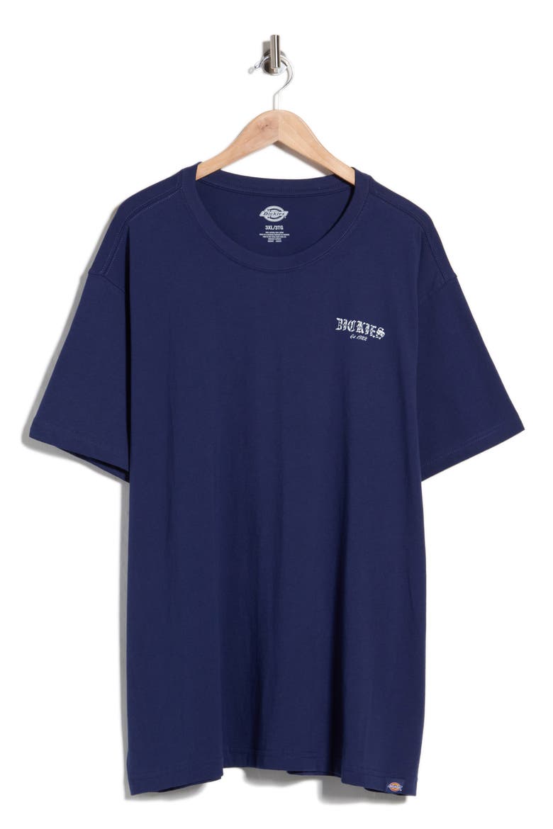 Chained Graphic Tee, Main, color, DARK BLUE