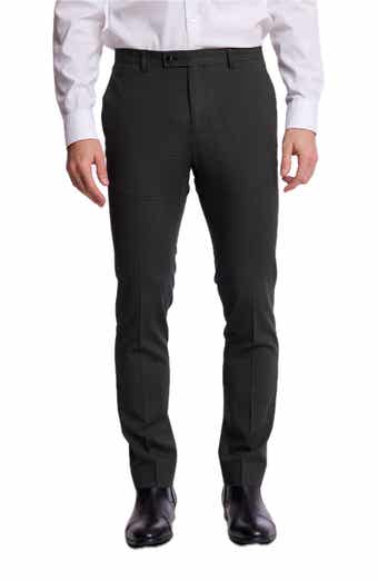 Downing Slim Fit Stretch Gingham Dress Pants