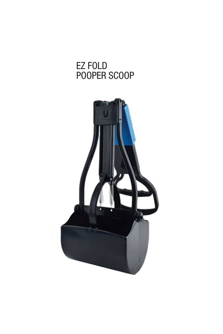 27 Inch EZ Fold Pooper Scooper for Dogs, Easy Storage, Alternate, color, Multicolored