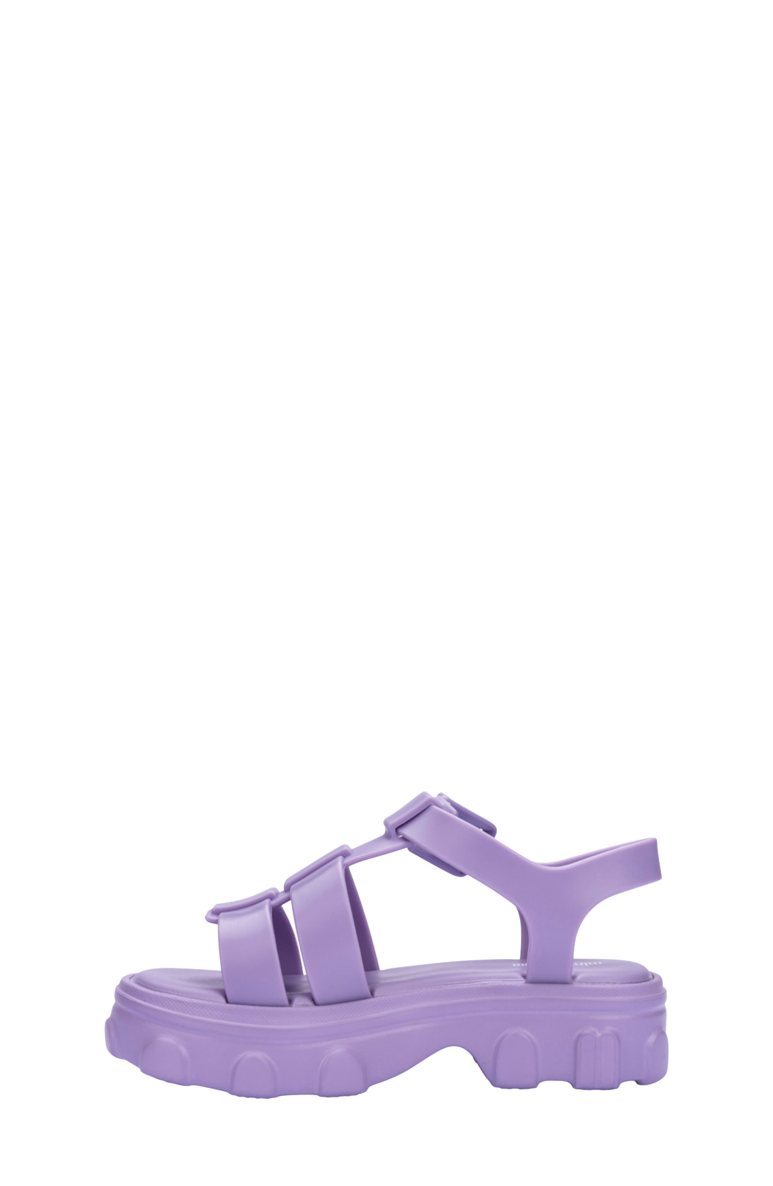 Mini Melissa Kids' Ella Platform Sandal, Alternate, color, Lilac