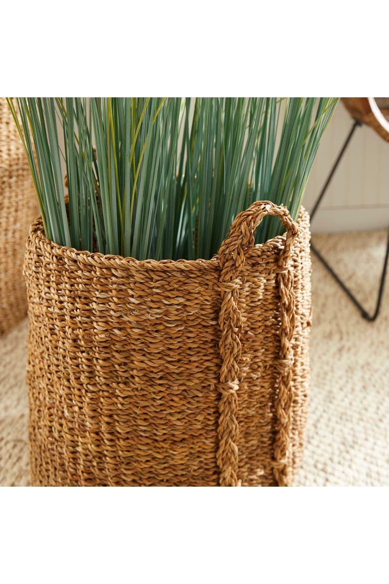 Seagrass Round Baskets Large Set of 3, Alternate, color, Beige