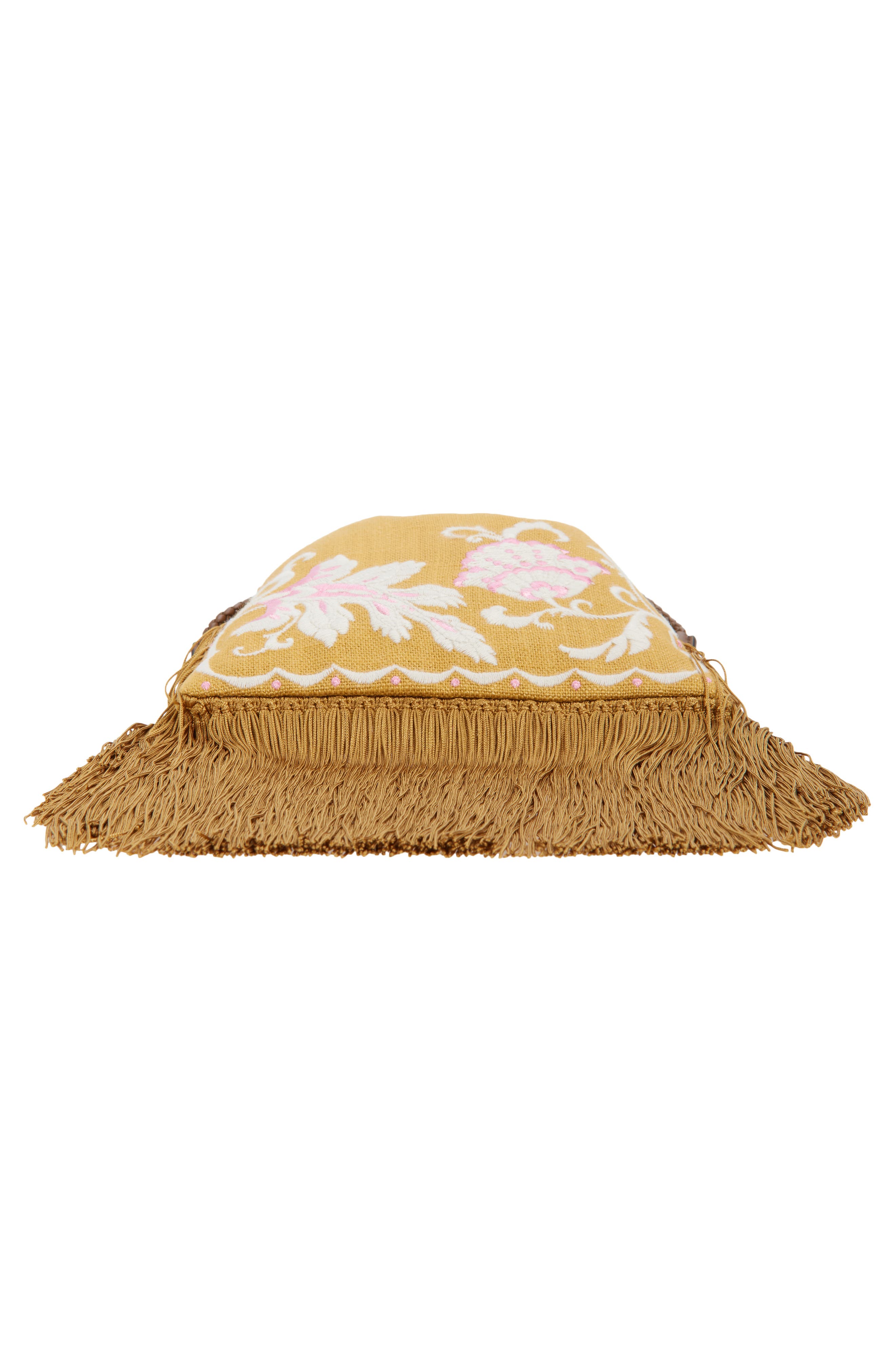 Etro Kalispera Canvas Shoulder Bag, Alternate, color, Ochre