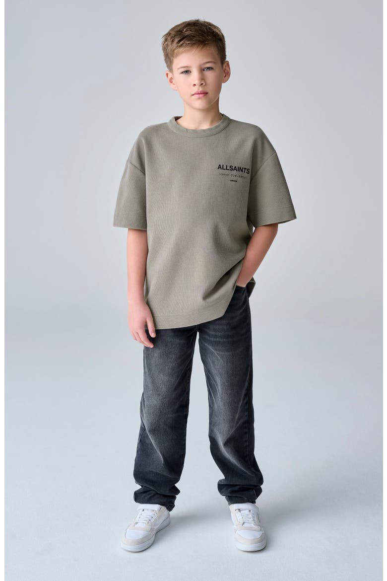 Kids' Underground Graphic Waffle T-Shirt, Alternate, color, GREEN