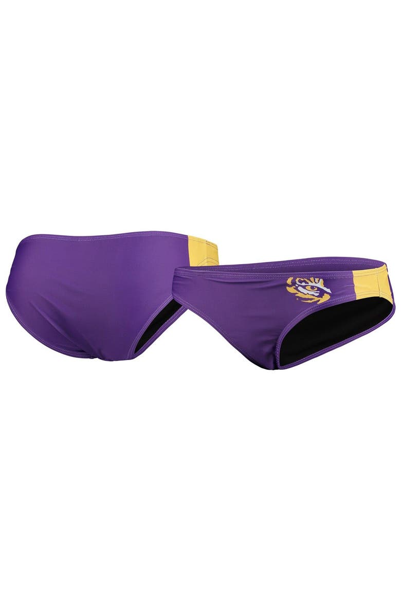Women's FOCO Purple LSU Tigers Wordmark Bikini Bottom, Main, color, Purple
