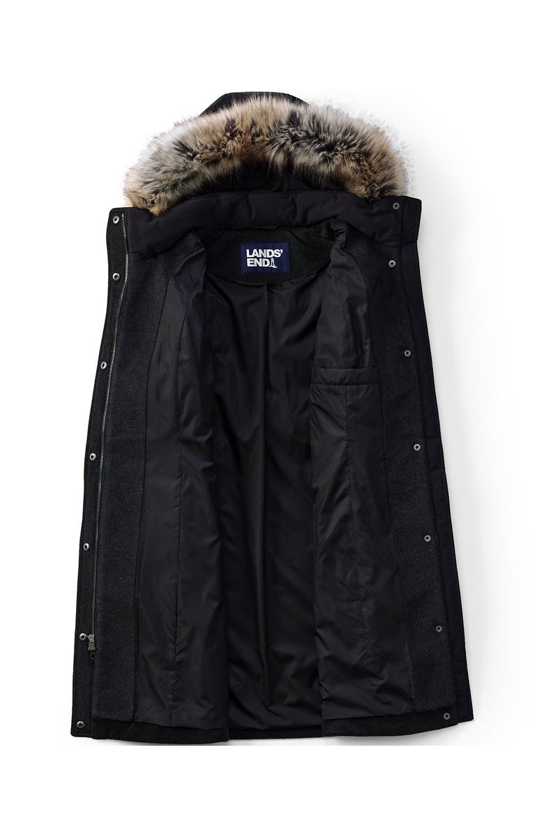 Lands' End Wool Hybrid Coat, Alternate, color, 