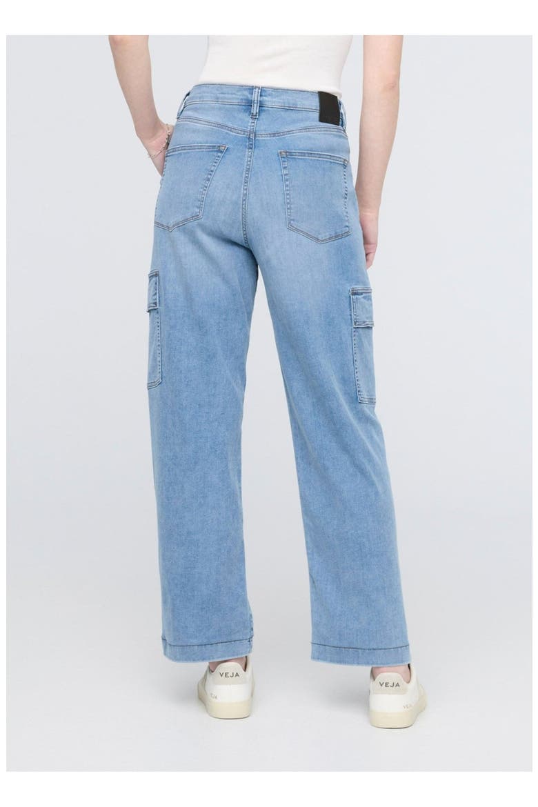 Performance Denim Lite High Rise Cargo, Alternate, color, Pacific