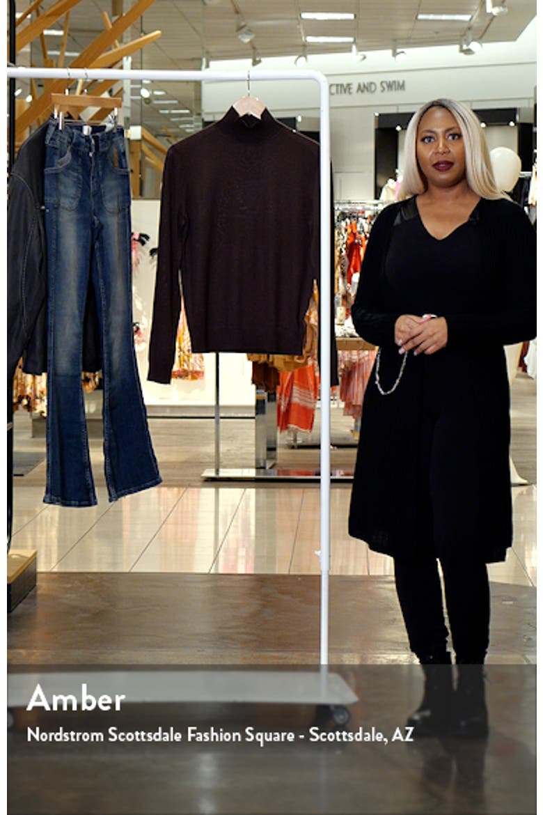 Wool Blend Mock Neck Sweater video