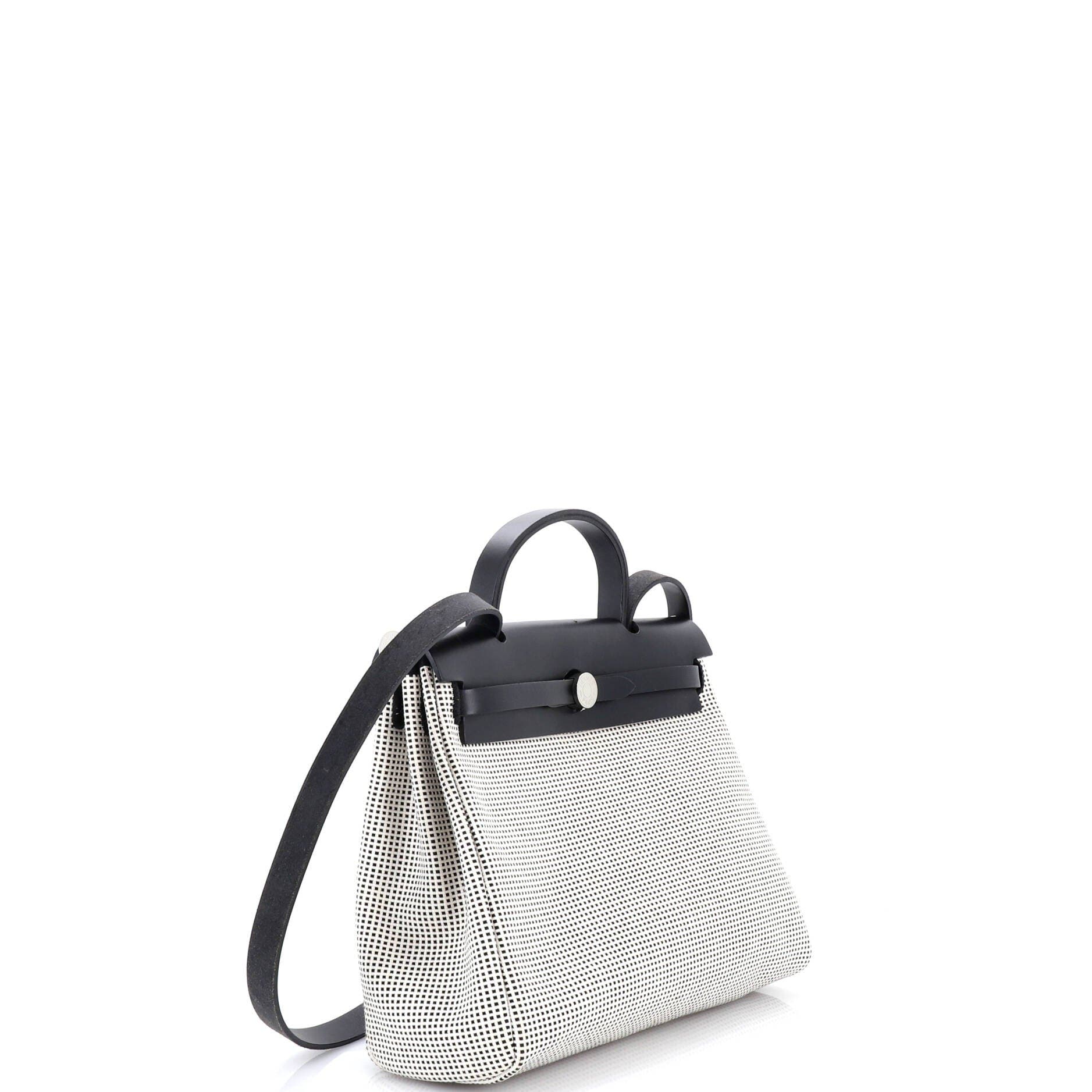 Pre-Owned Hermes Herbag Zip Criss Viking Toile and Leather 31, Alternate, color, Noir