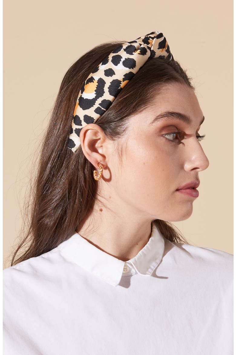 Knotted Headband, Alternate, color, LEOPARD