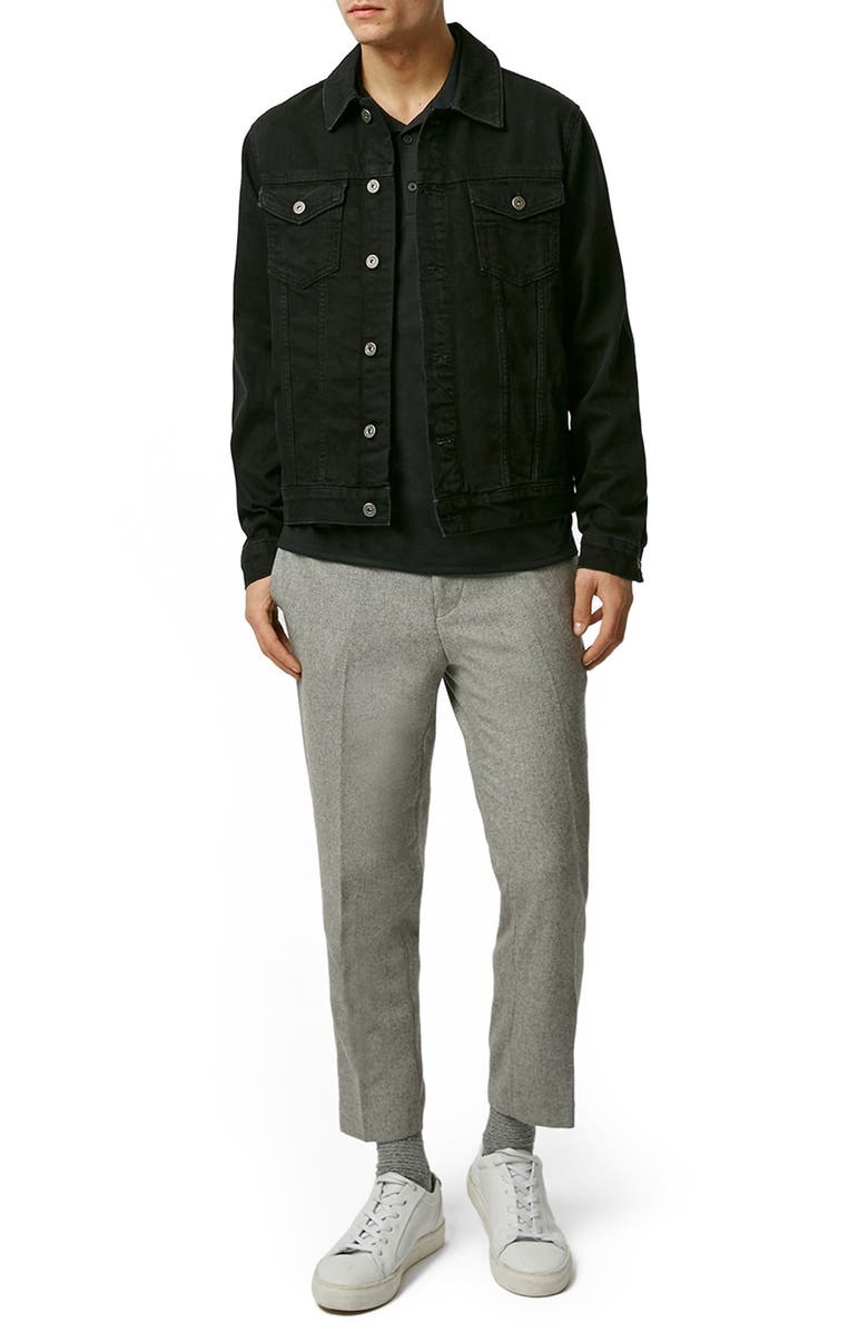 Topman Denim Jacket, Alternate, color, 