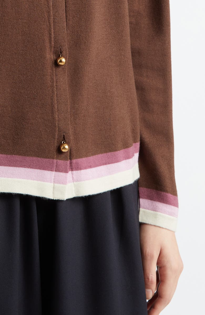 Bode Fairground Merino Wool Cardigan, Alternate, color,