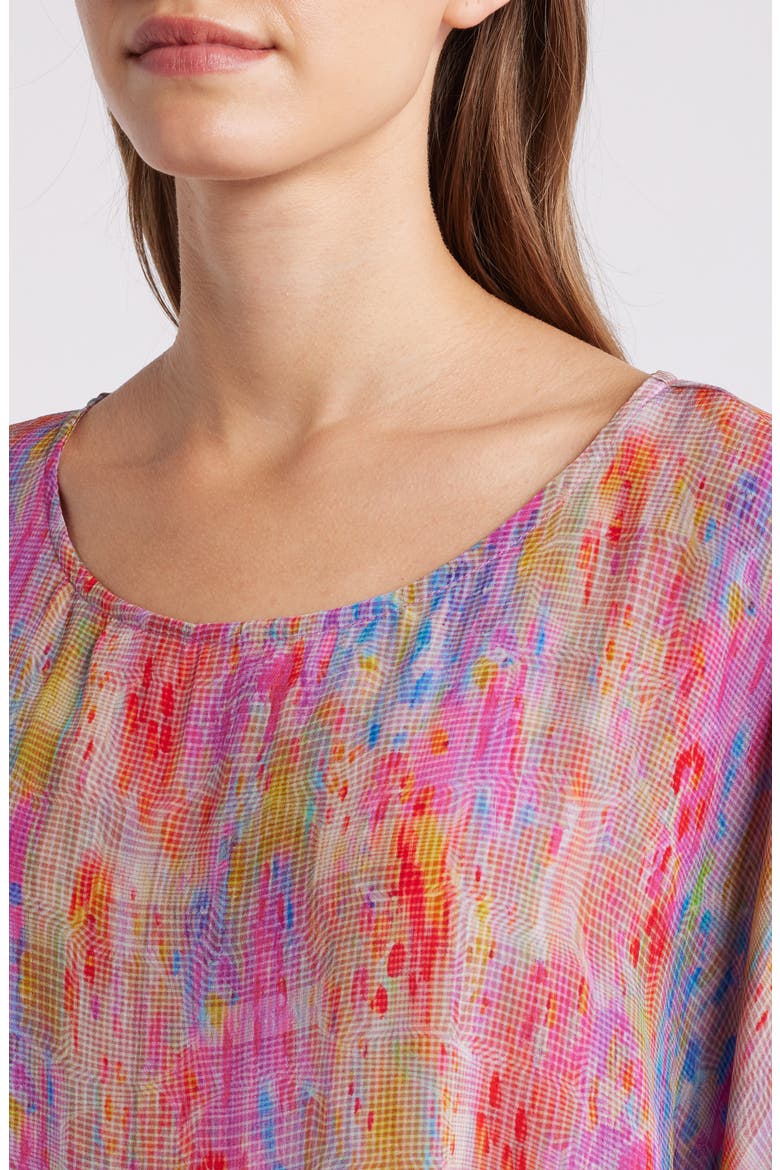Print Dolman Sleeve Top, Alternate, color, PINK MULTI