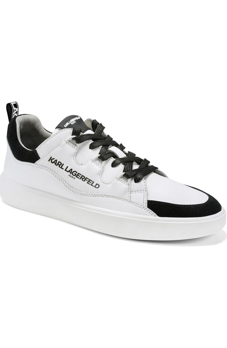 KARL LAGERFELD PARIS Parnell Low Profile Sneaker, Main, color, White