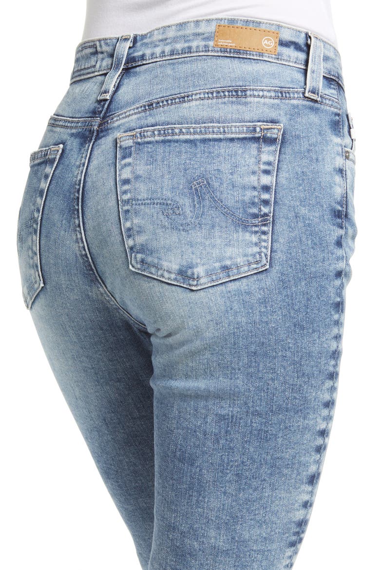 Mari High Waist Ankle Slim Straight Leg Jeans, Alternate, color, SUNSET TRAIL