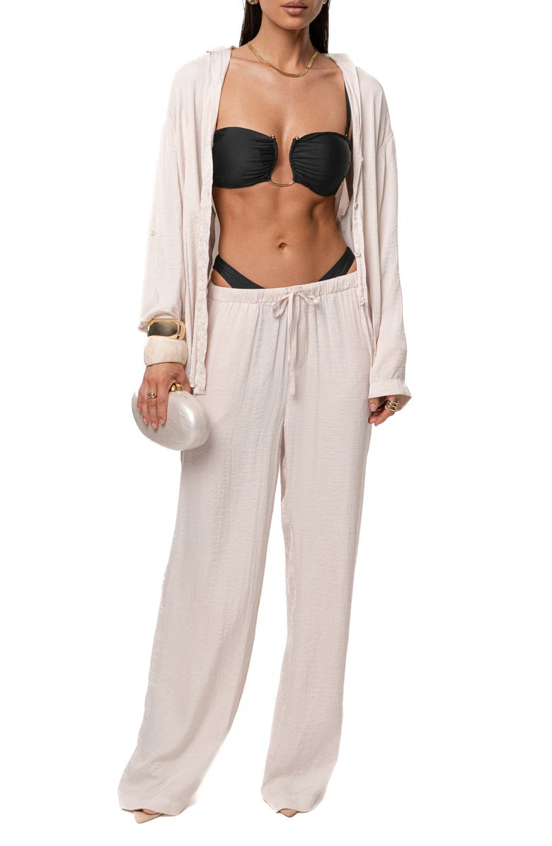 JLUXLABEL Pearl Bay Button-Up Shirt & Pants Set, Alternate, color, Ivory