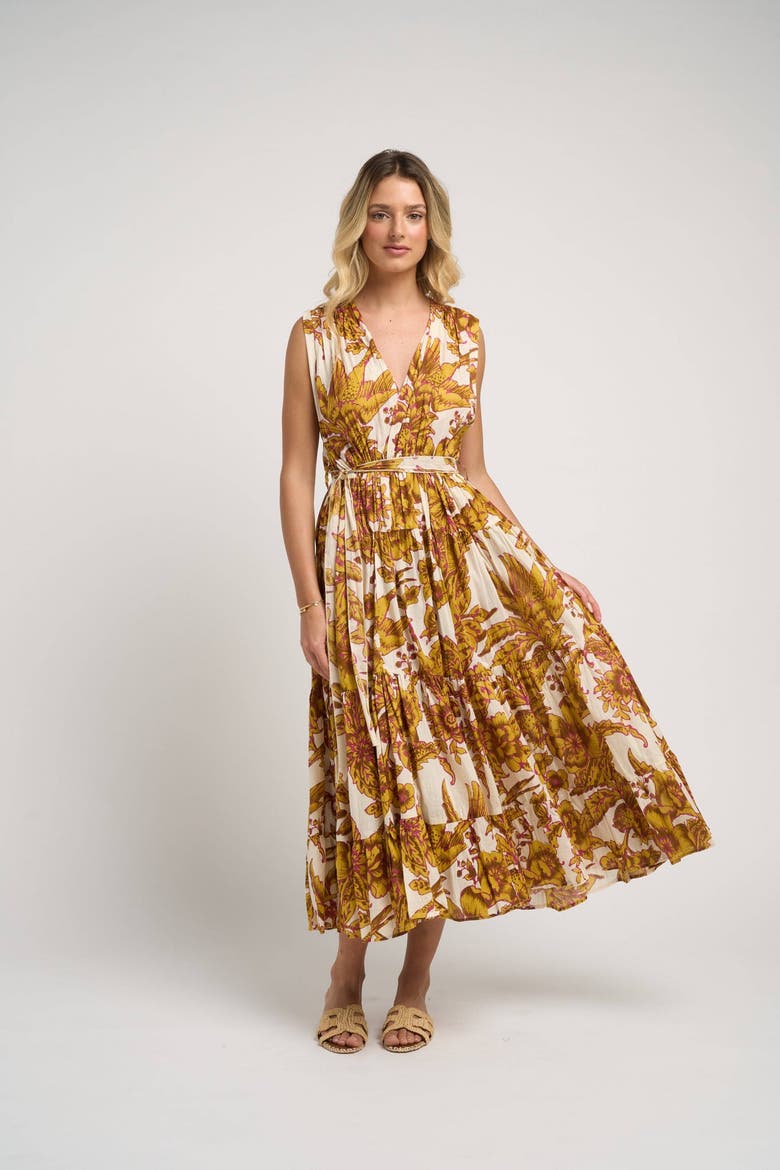 Emilia Dress, Alternate, color, Mustard