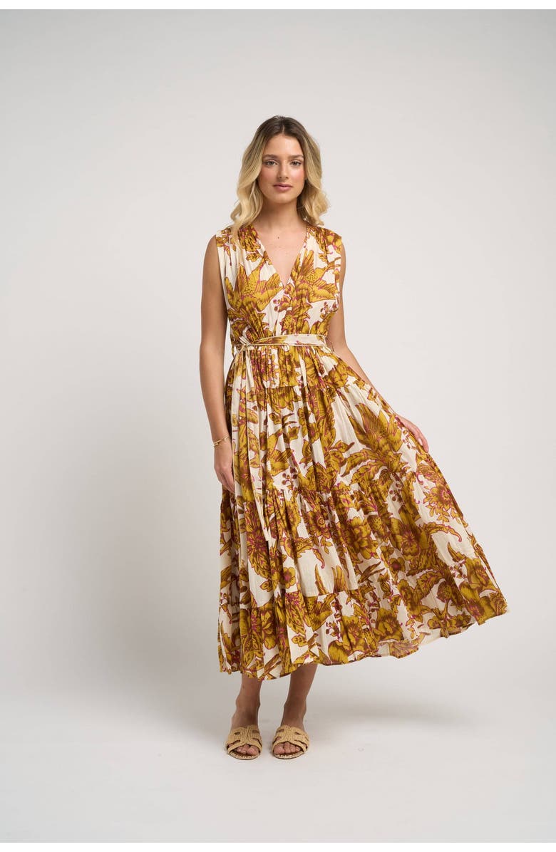 GUADALUPE DESIGN Emilia Dress, Alternate, color, Mustard