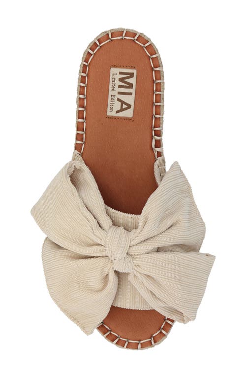 Mia Danielle Platform Sandal In Natural