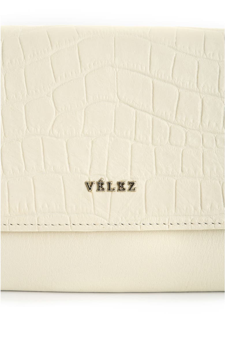 Velez Leather Bifold Large Wallet, Alternate, color, White