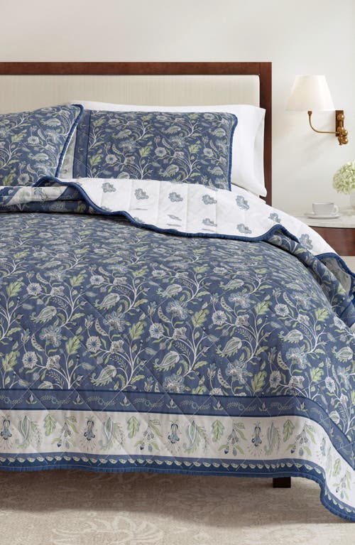 WOVEN & WEFT WOVEN & WEFT BOHO FLORAL PRINT QUILT & SHAMS SET