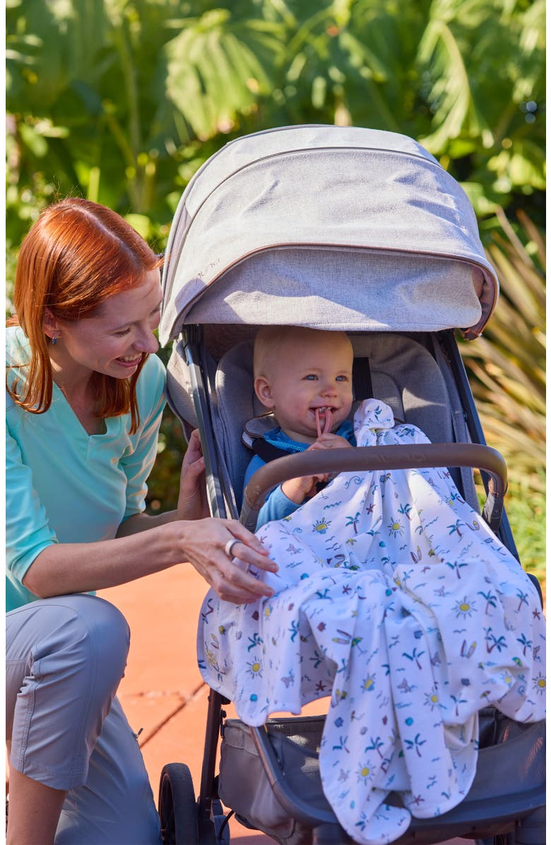 UV Skinz My First Sun Blanket with Hood, Alternate, color, Happy Dinos