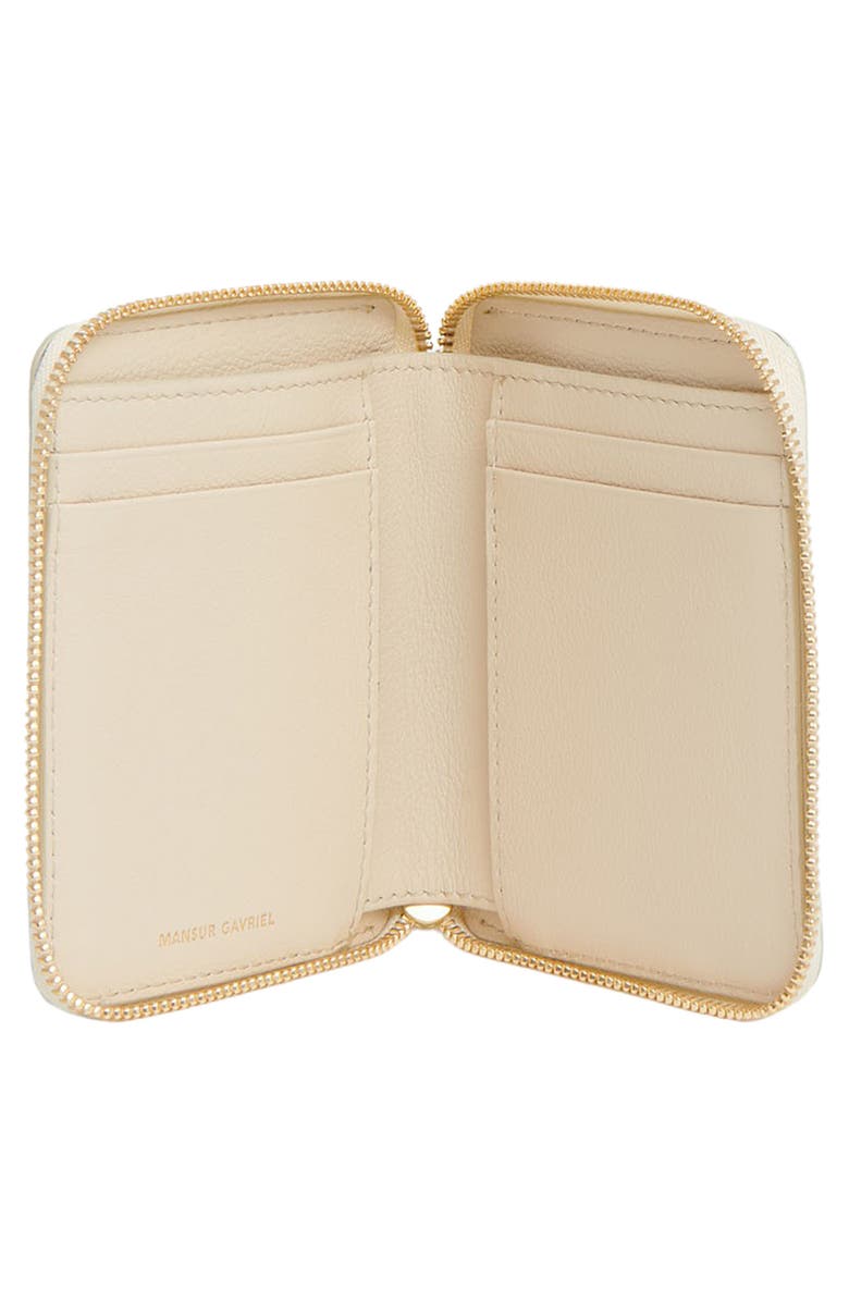 Mansur Gavriel Leather Zip-Around Wallet, Alternate, color, 