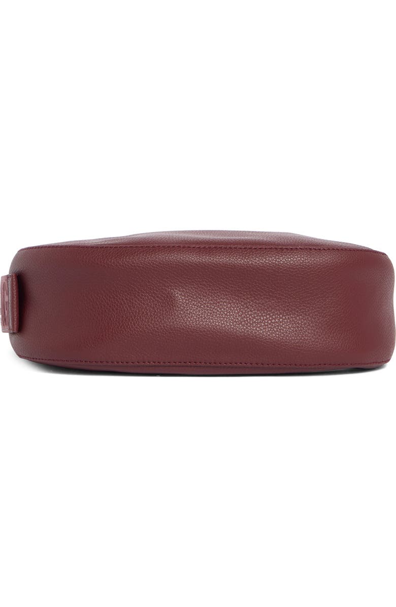 Baggu Small Recycled Leather Crescent Bag, Alternate, color, Mahogany