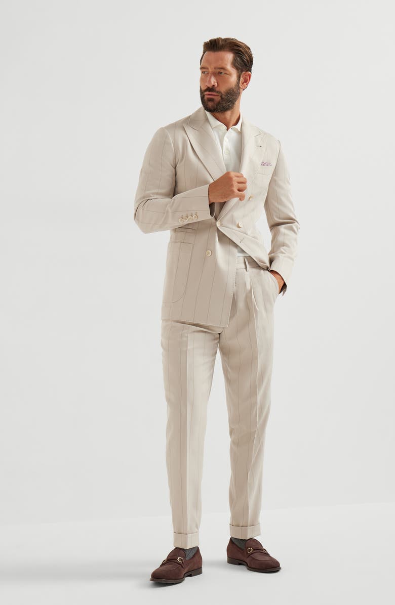 Brunello Cucinelli English Rib knit sweater, Alternate, color, Panama