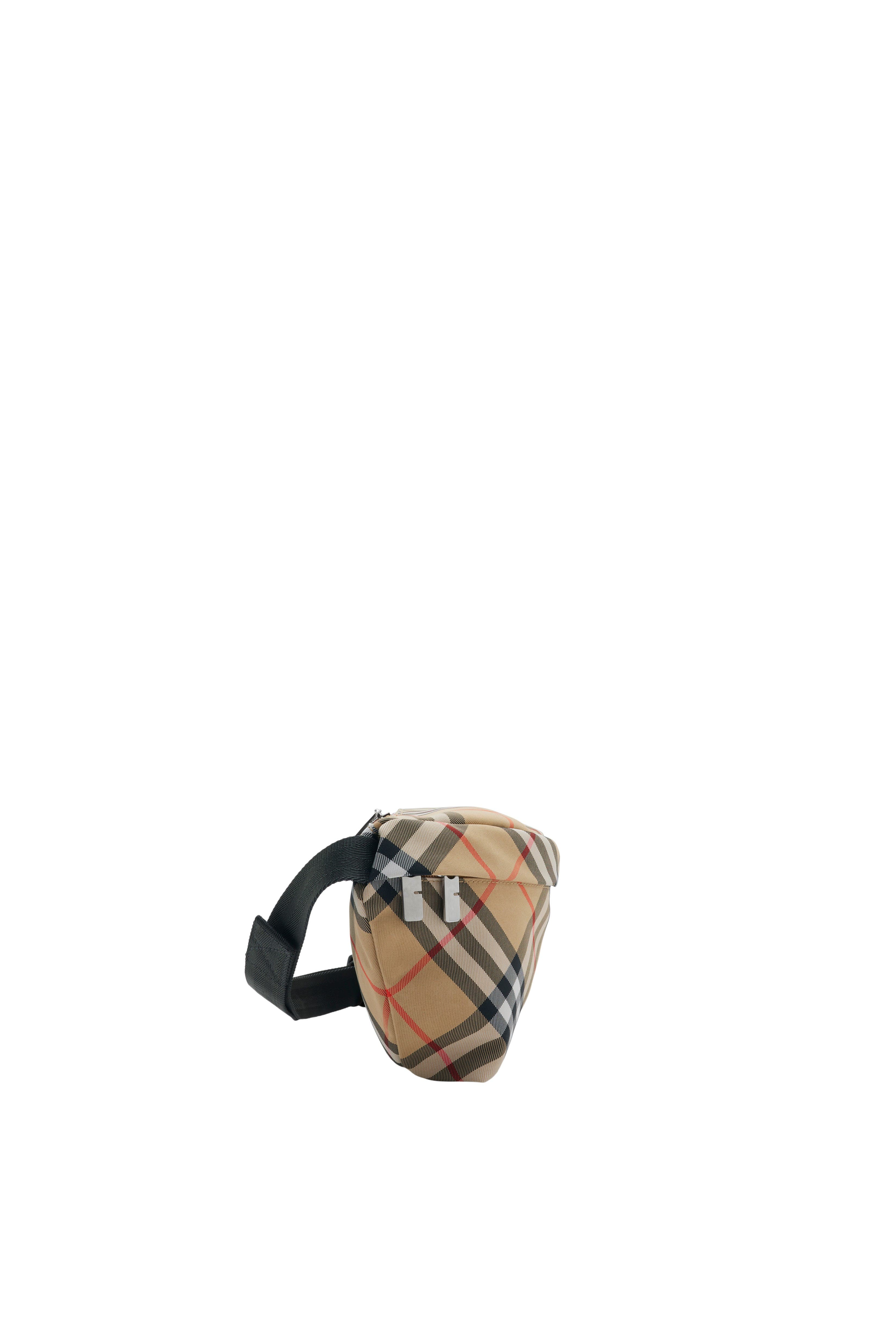 Burberry Check Belt Bag, Alternate, color, Sand