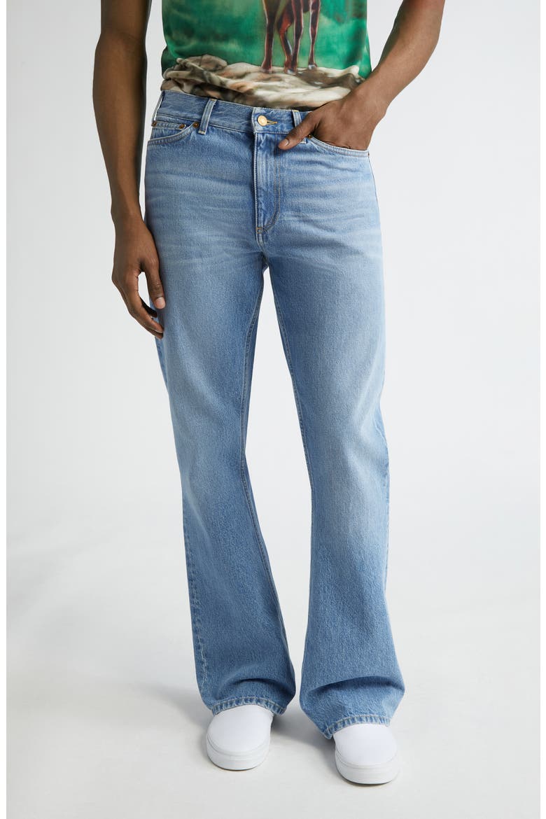 Fog Nonstretch Bootcut Jeans, Main, color, MID BLUE