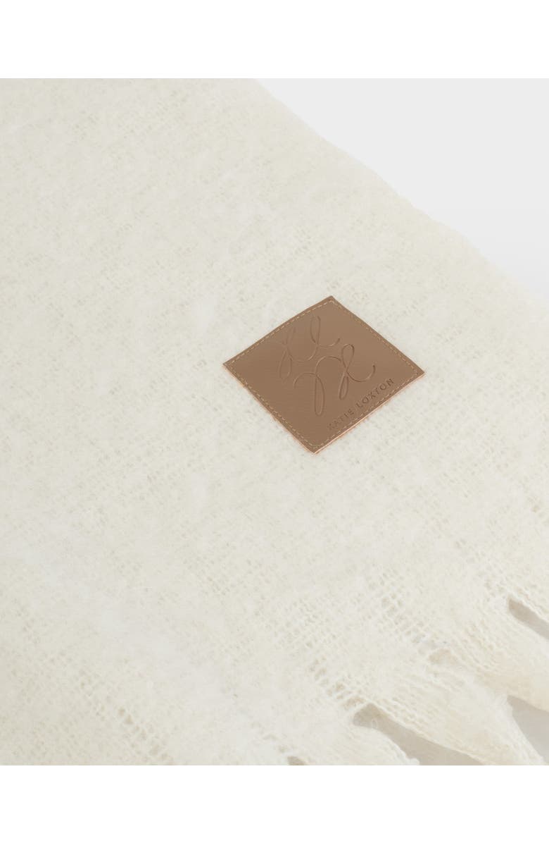 Katie Loxton Oversized Recycled Tassel Scarf in Off White, Alternate, color, Off-White