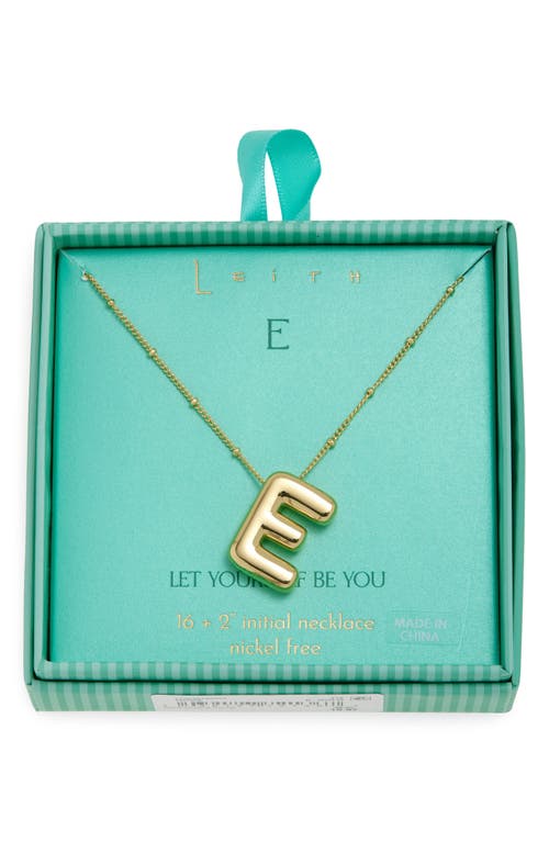 Leith 3d Initial Pendant Necklace